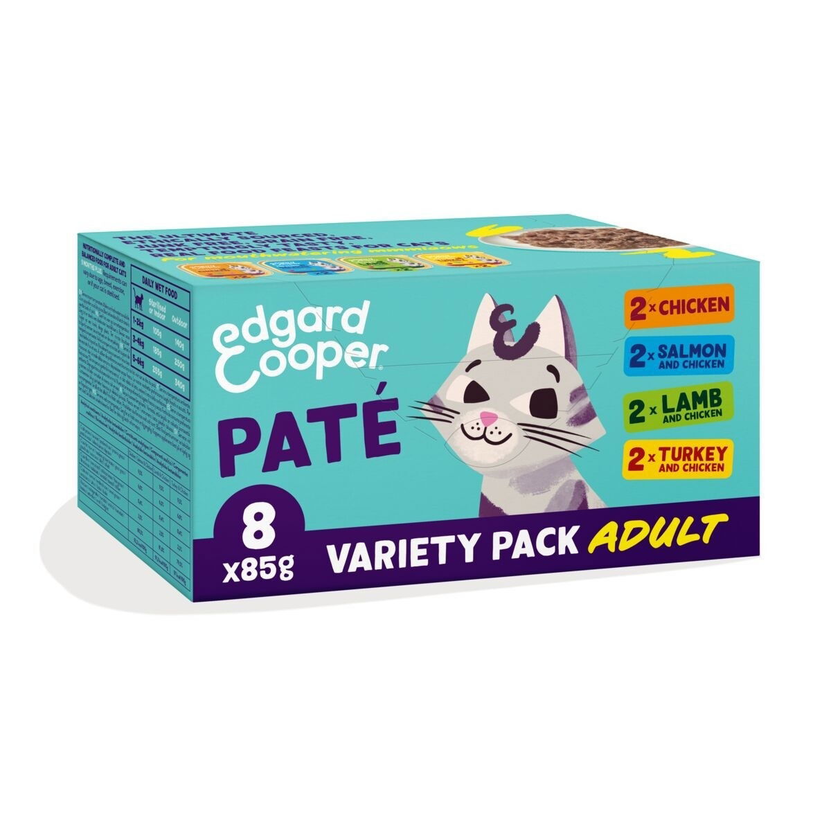 Edgard&Cooper Cat multipack pate 8x85g