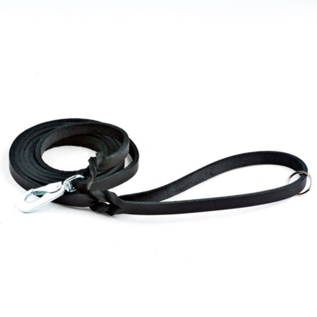 Nahkatalutin Feel Leather Braid, musta
