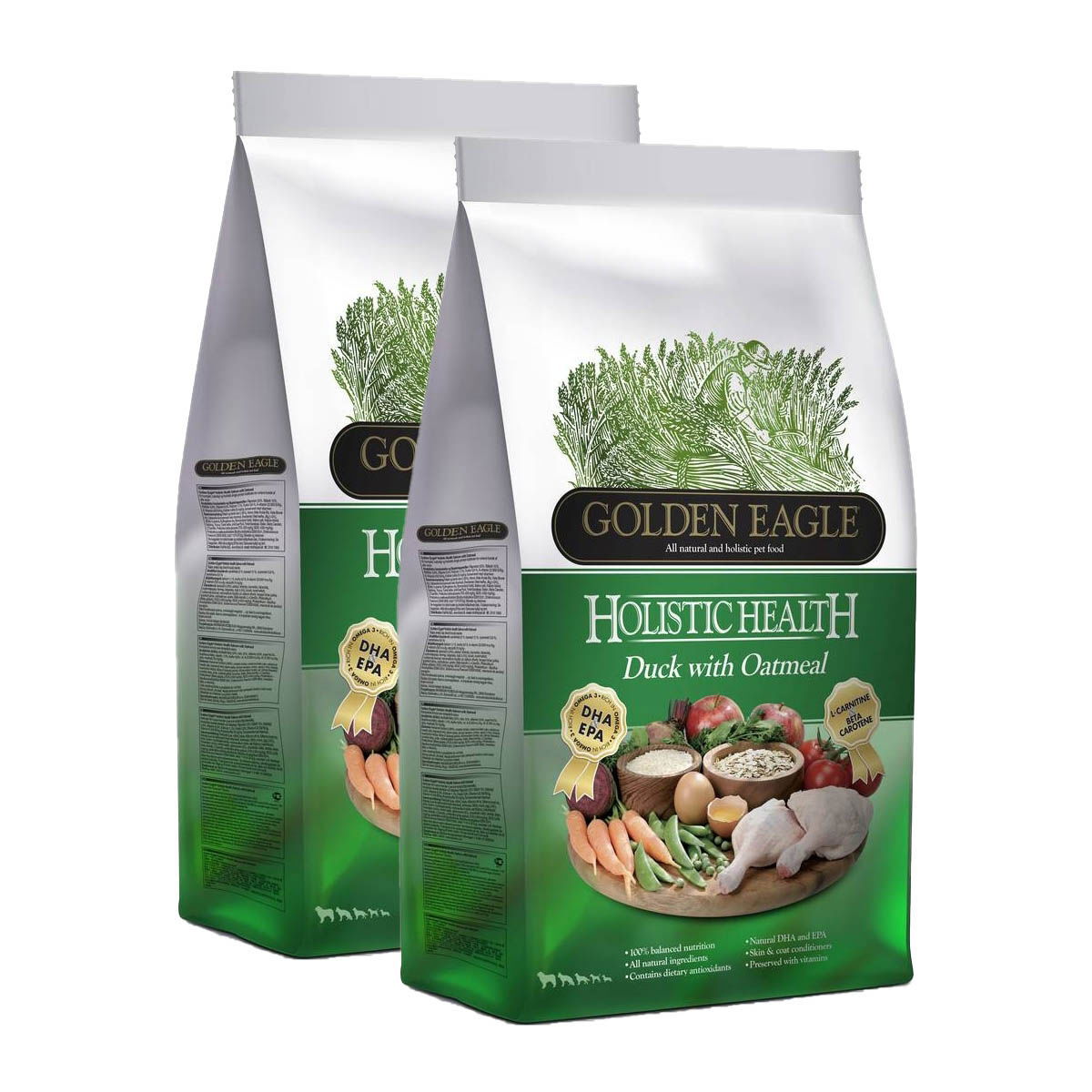Golden Eagle Holistic Duck with Oatmeal 2 x 12 kg