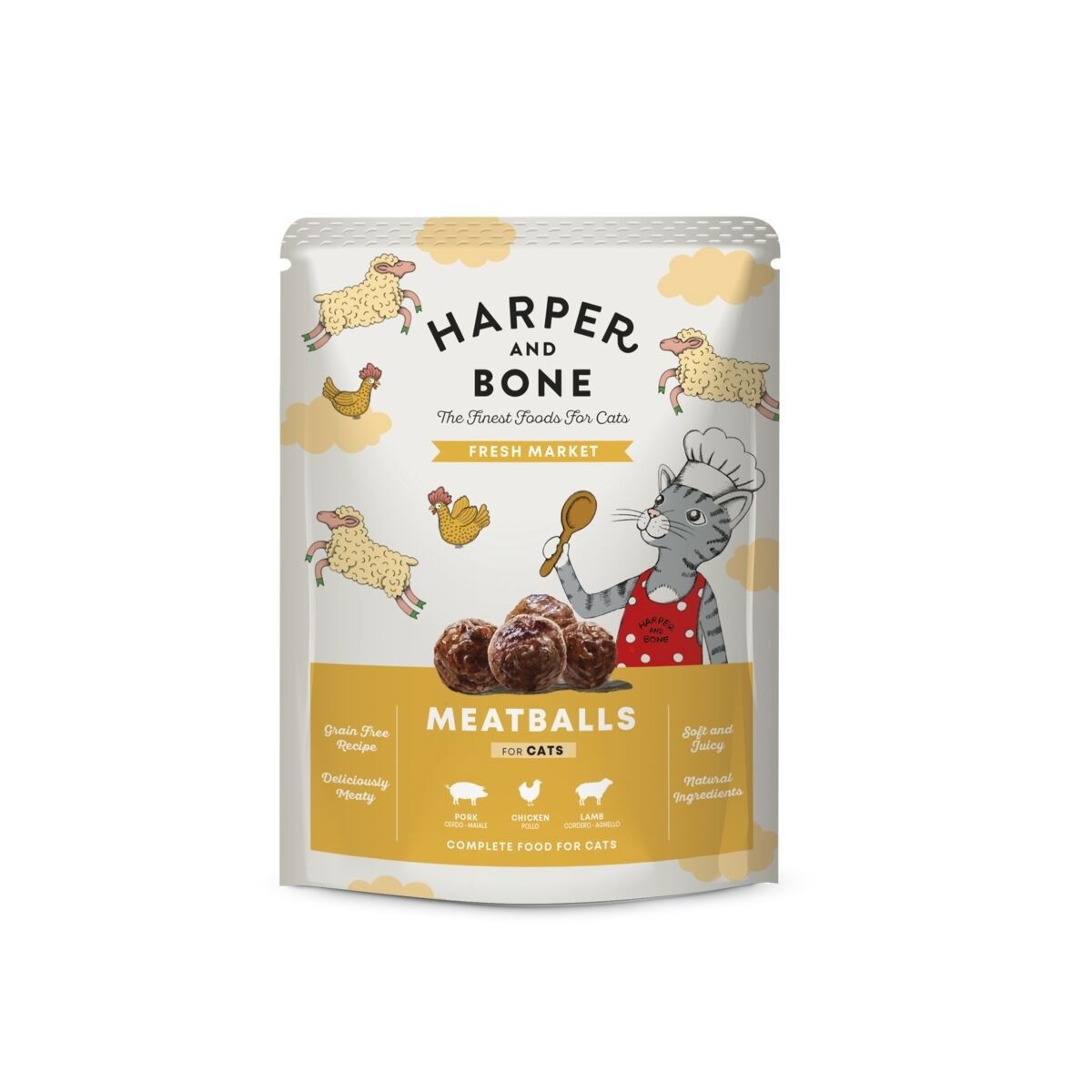 Harper & Bone Cat Pouch Adult Fresh Market Farm 85 g