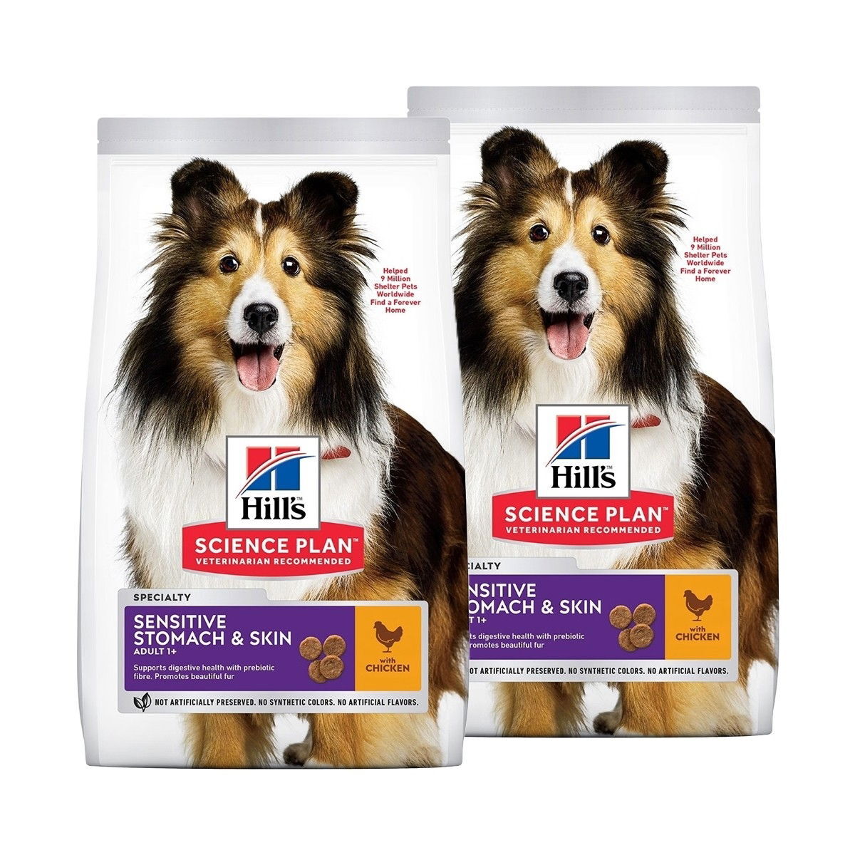 Hill's Science Plan Sensitive Stomach & Skin Medium Chicken 2 x 14kg