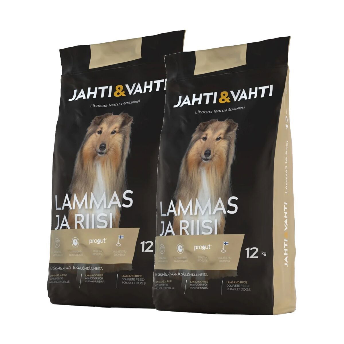Jahti&Vahti Lammas ja Riisi 2×12 kg