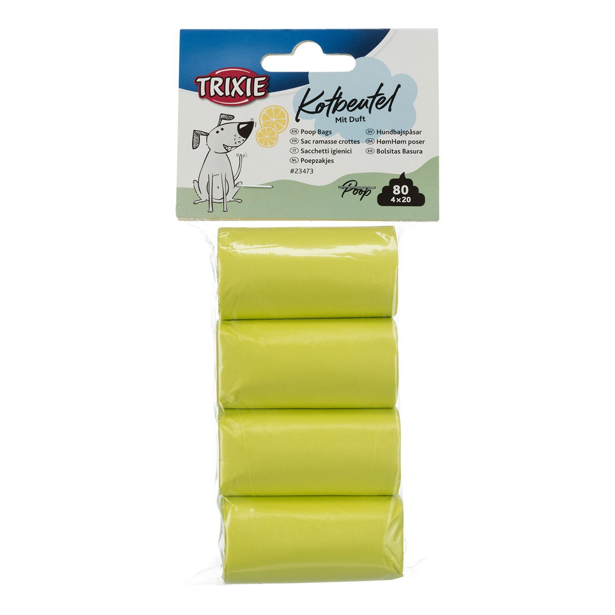 Kakkapussit Trixie Lemon, M 4×20 kpl