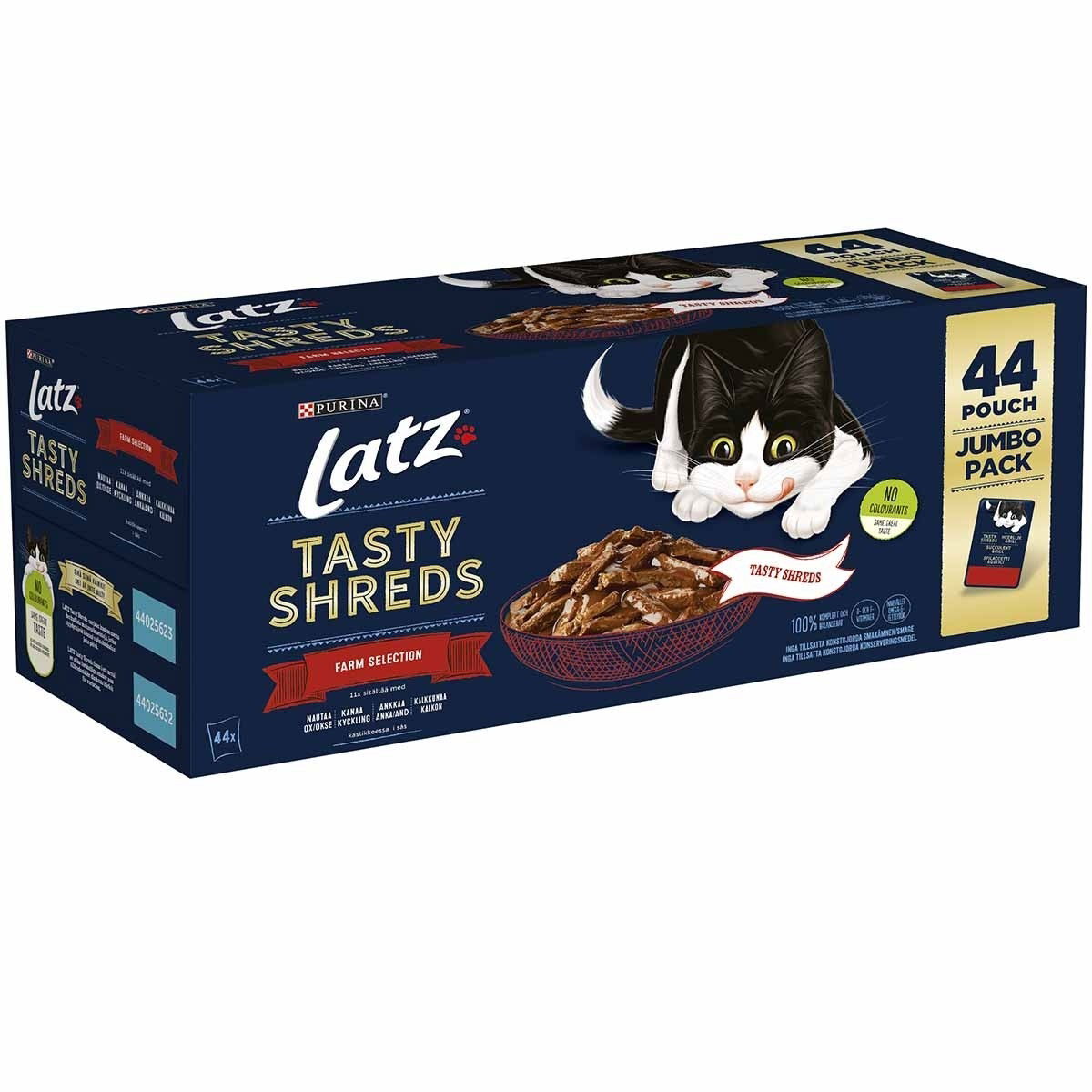 Latz Tasty Shreds Farm Lajitelma 44x80g