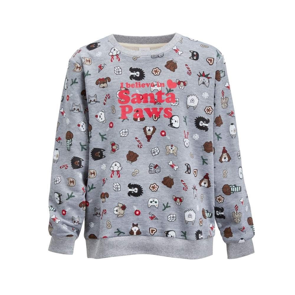 Joulupaita lapsille Little&Bigger Xmas harmaa