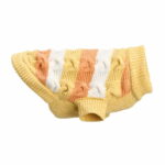 littlebigger-chenille-randig-hundtroja-gul-orange-2f