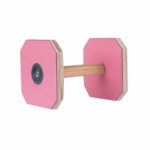 Toko noutokapula Loype, pinkki loype-dumbbell-wood-pink-az-7d