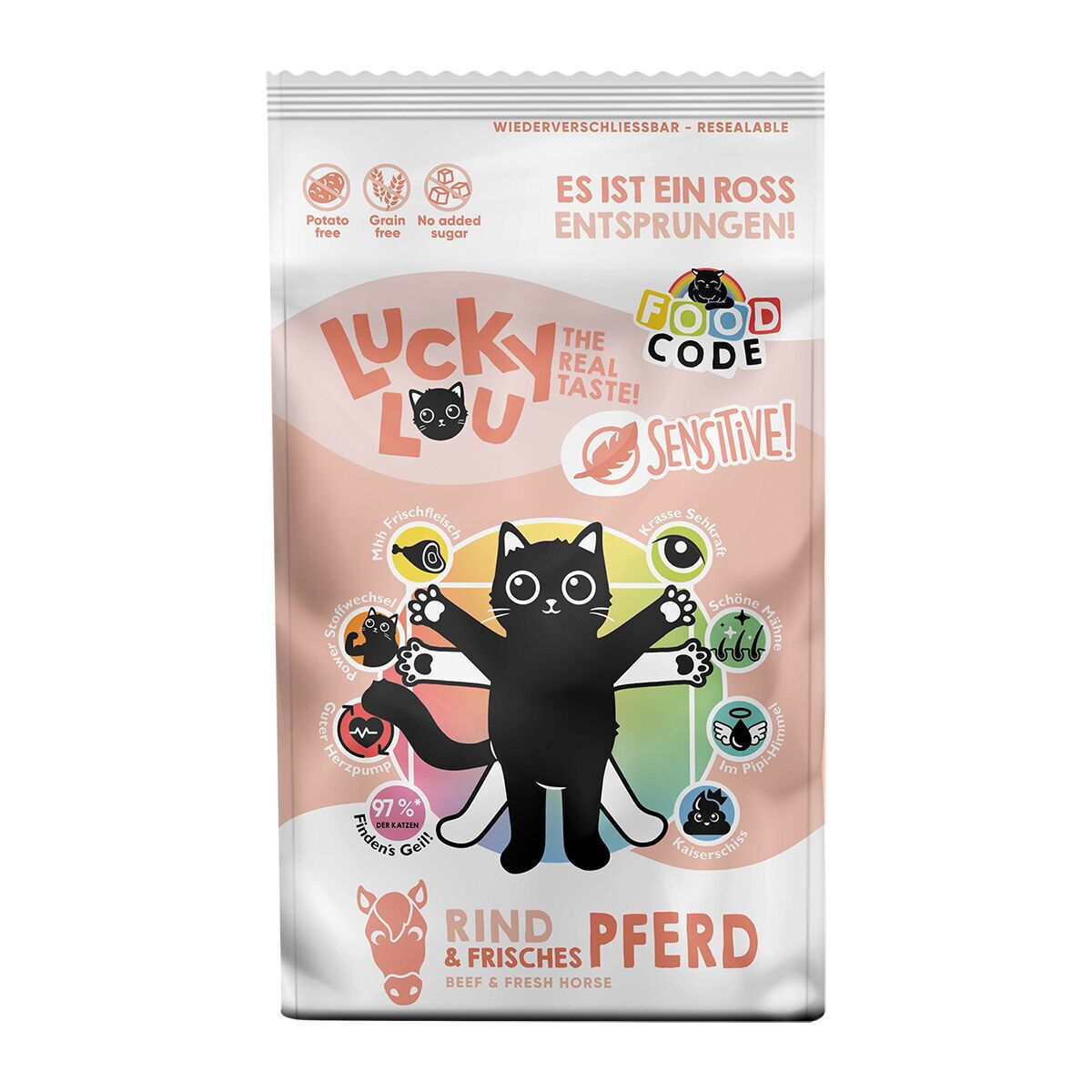 Lucky Lou Sensitive Nauta & Hevonen 1,7 kg