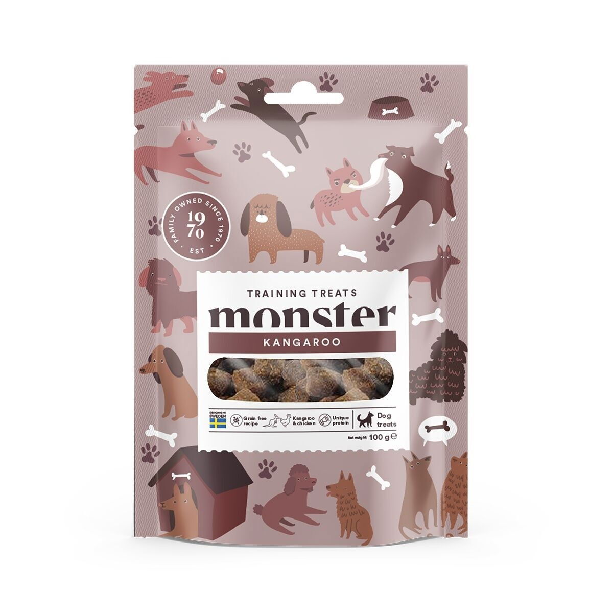 Monster Dog Training Treats kana & kenguru 100g
