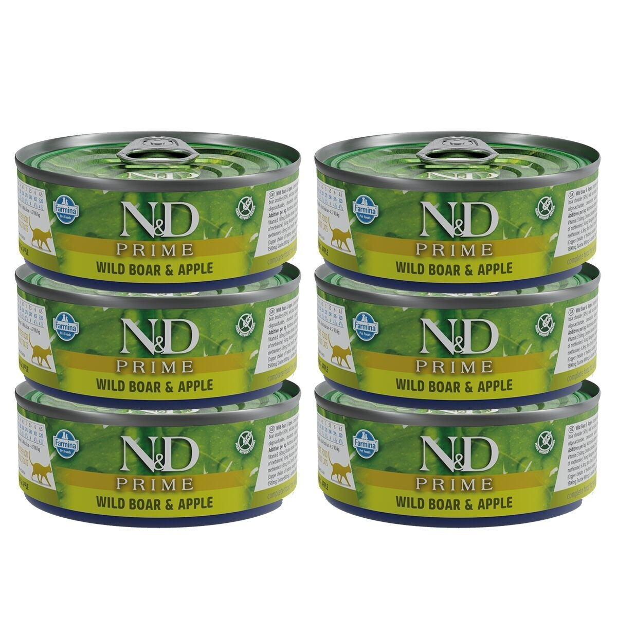 Farmina N&D Cat Prime Wild Boar & Apple 6 x 70 g