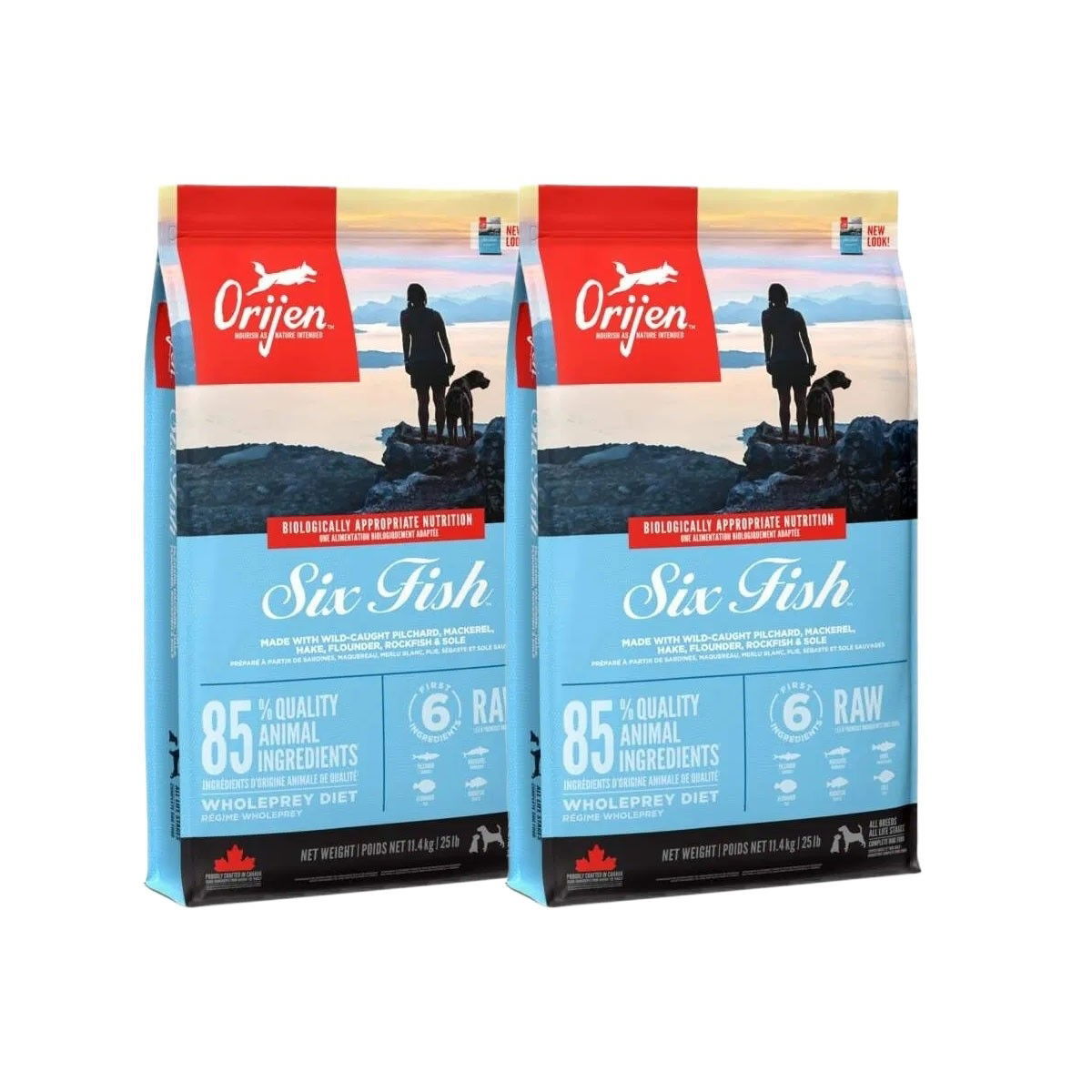 Orijen Dog 6 Fish 2×11,4 kg