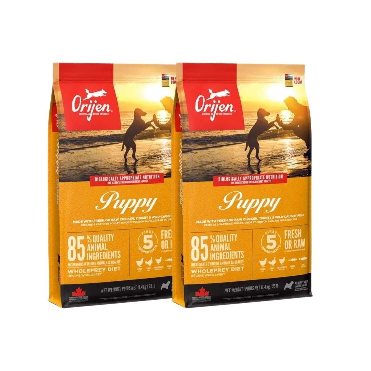 Orijen Puppy 2×11,4 kg
