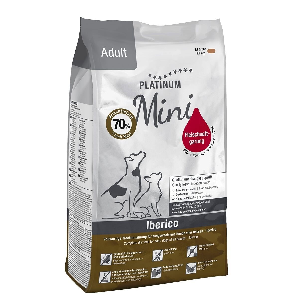 Platinum Mini Adult Iberico+Greens 900 g