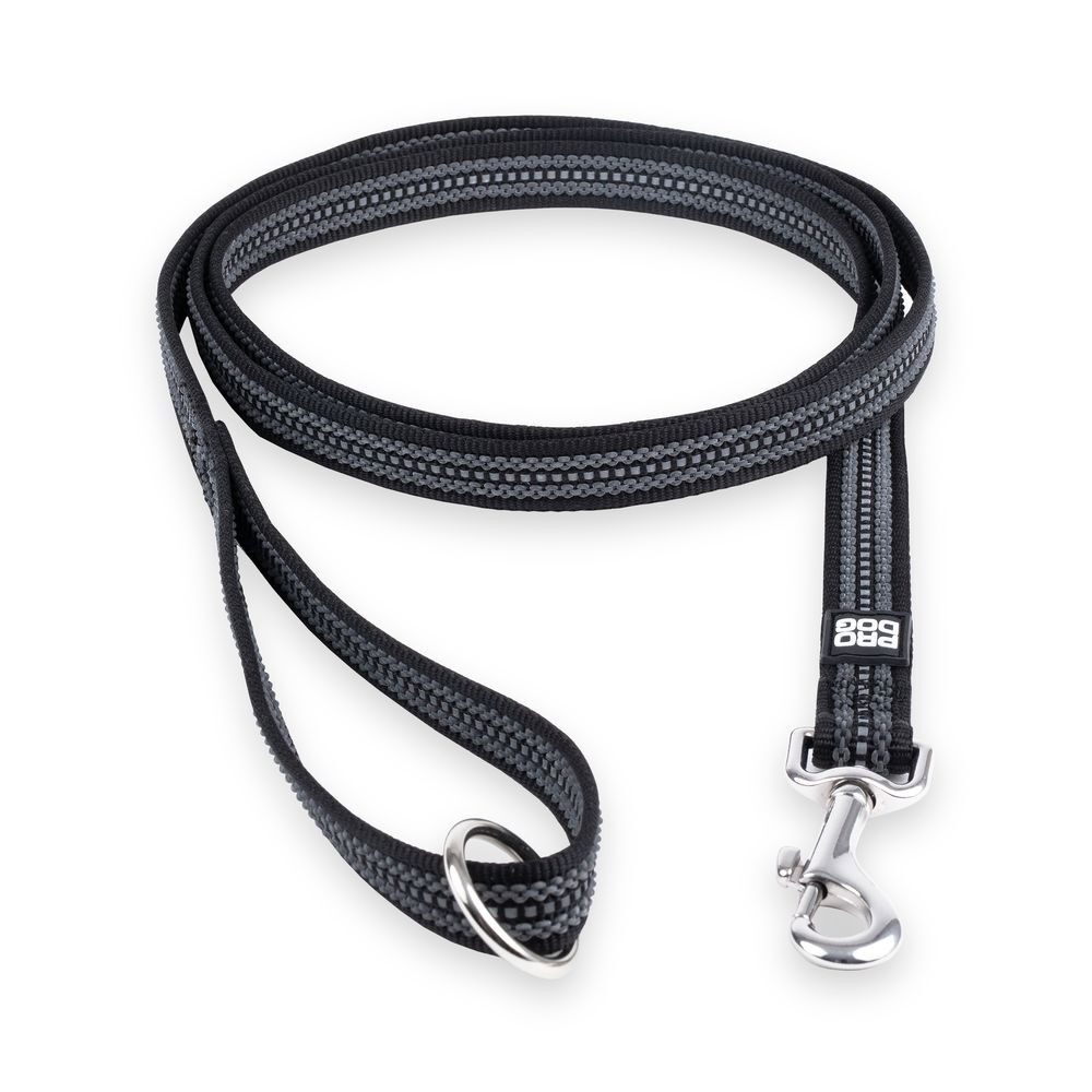 Pro Dog Grip talutin heijastimella musta