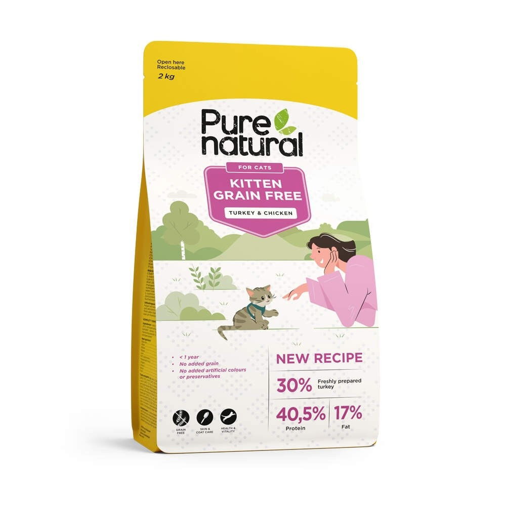 Purenatural Cat Kitten Grain Free Chicken & Turkey
