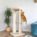 Quapas! Raapimapuu kiipeilypussilla 136 cm quapas-scratcher-with-climbing-bag-beige-136cm-90