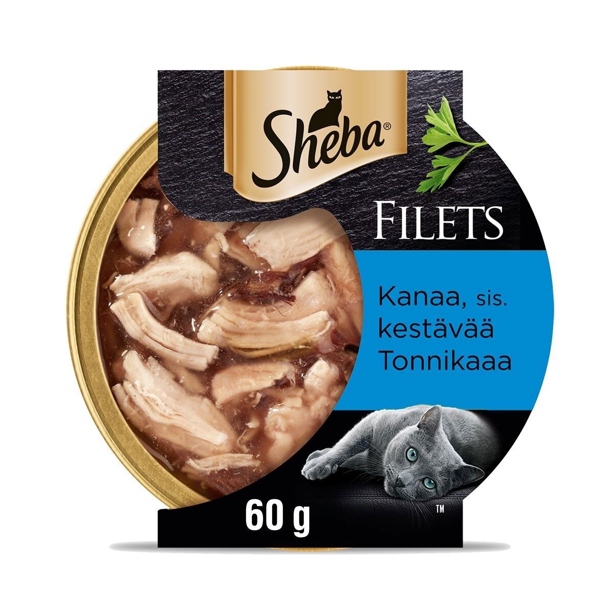 Sheba kana & tonnikala kastikkeessa 60g