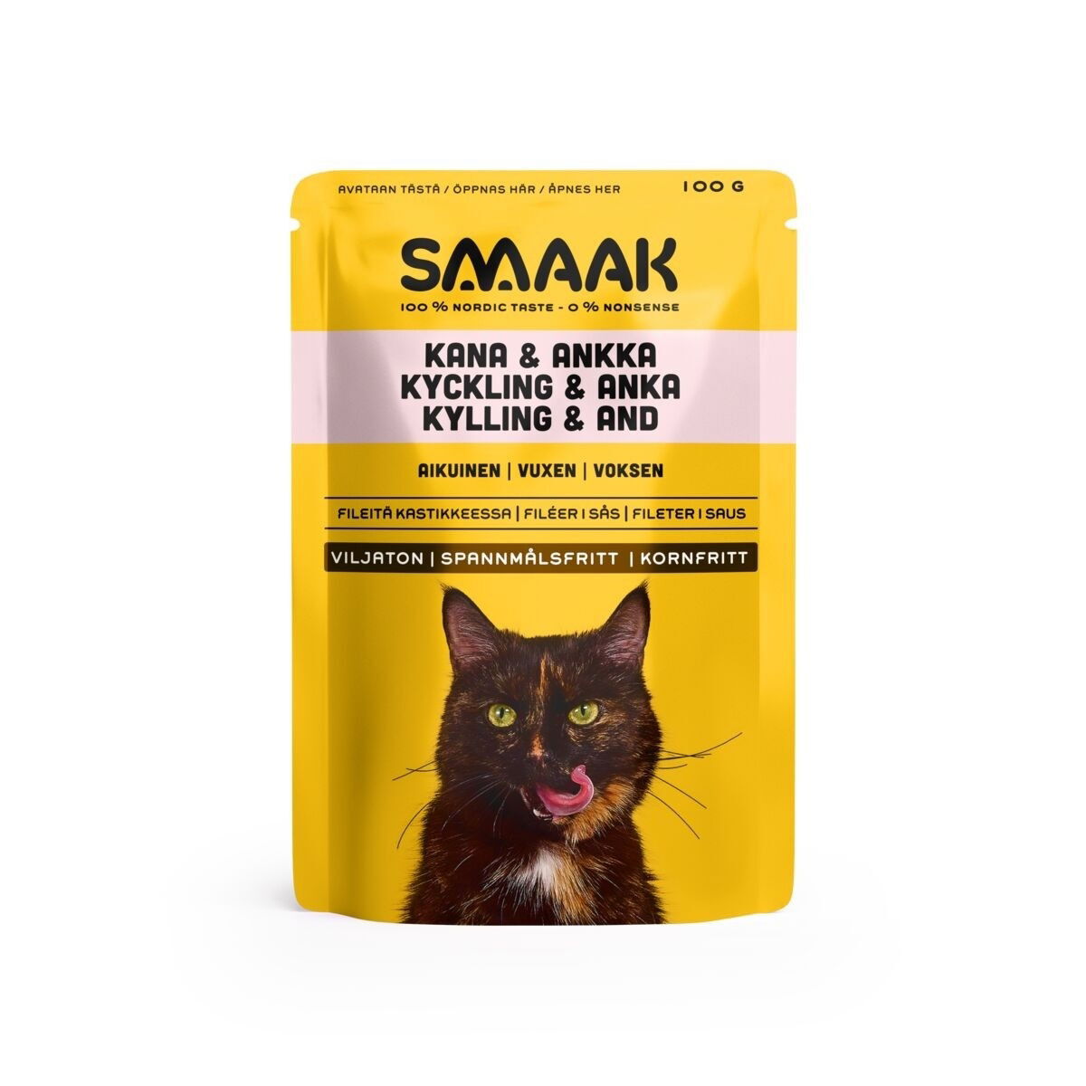 SMAAK kana & ankka kissalle 100g