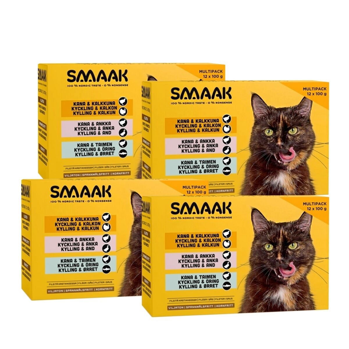 SMAAK Cat Adult Multipack 48×100 g