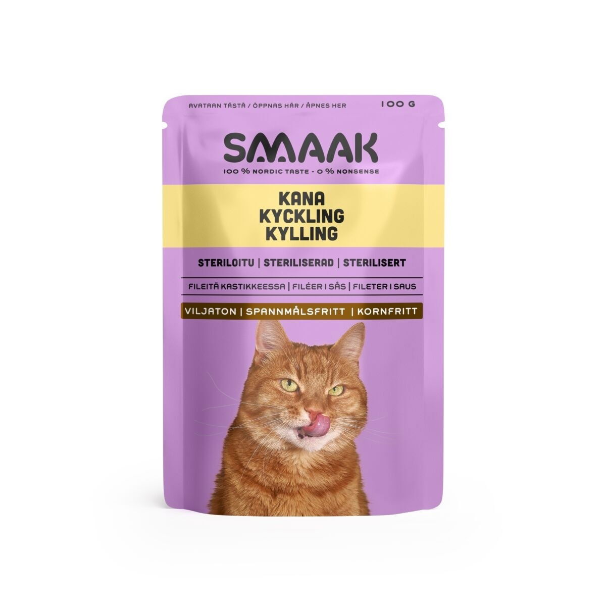 SMAAK steriloidun kissan märkäruoka 100 g