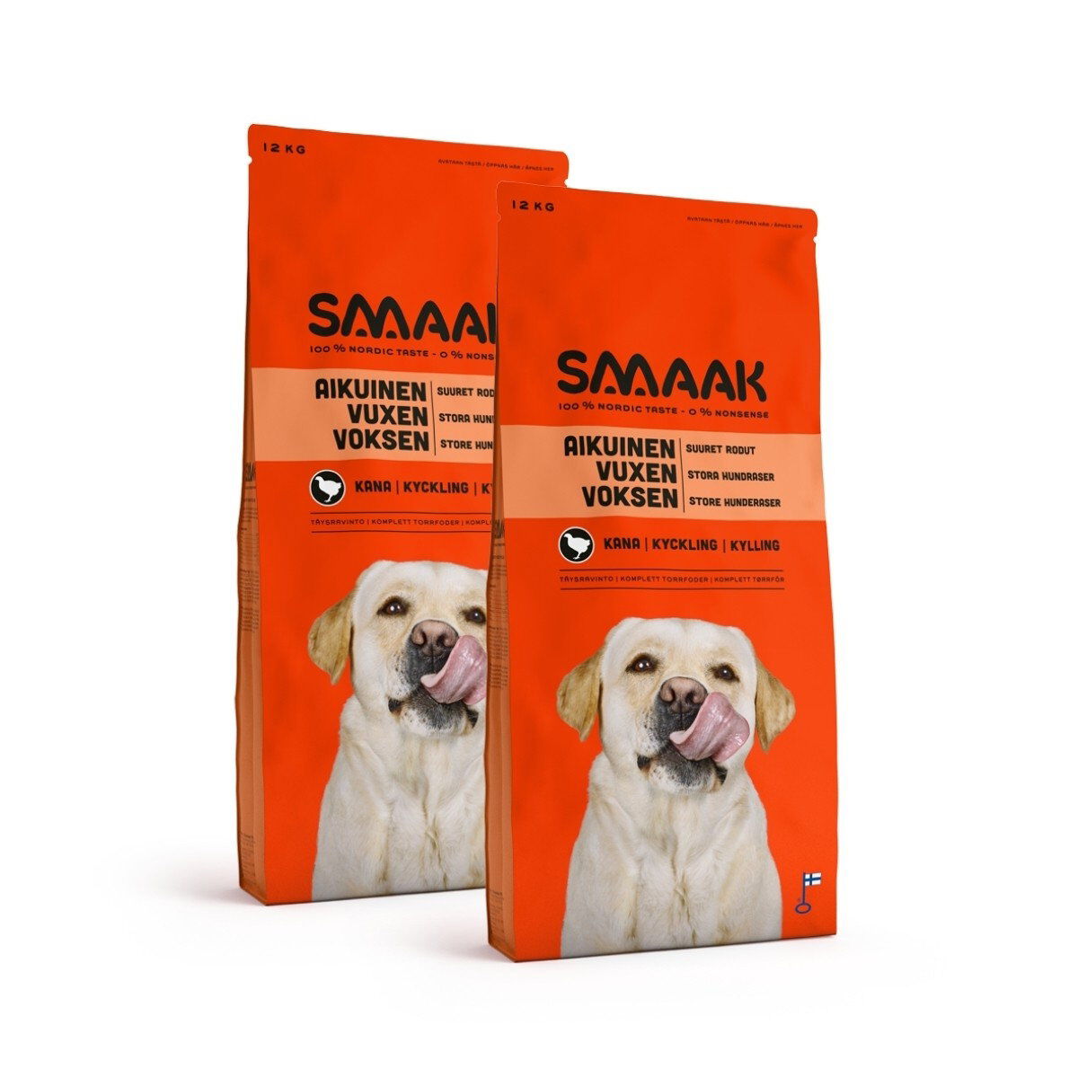 SMAAK kana suurille roduille 2 x 12 kg