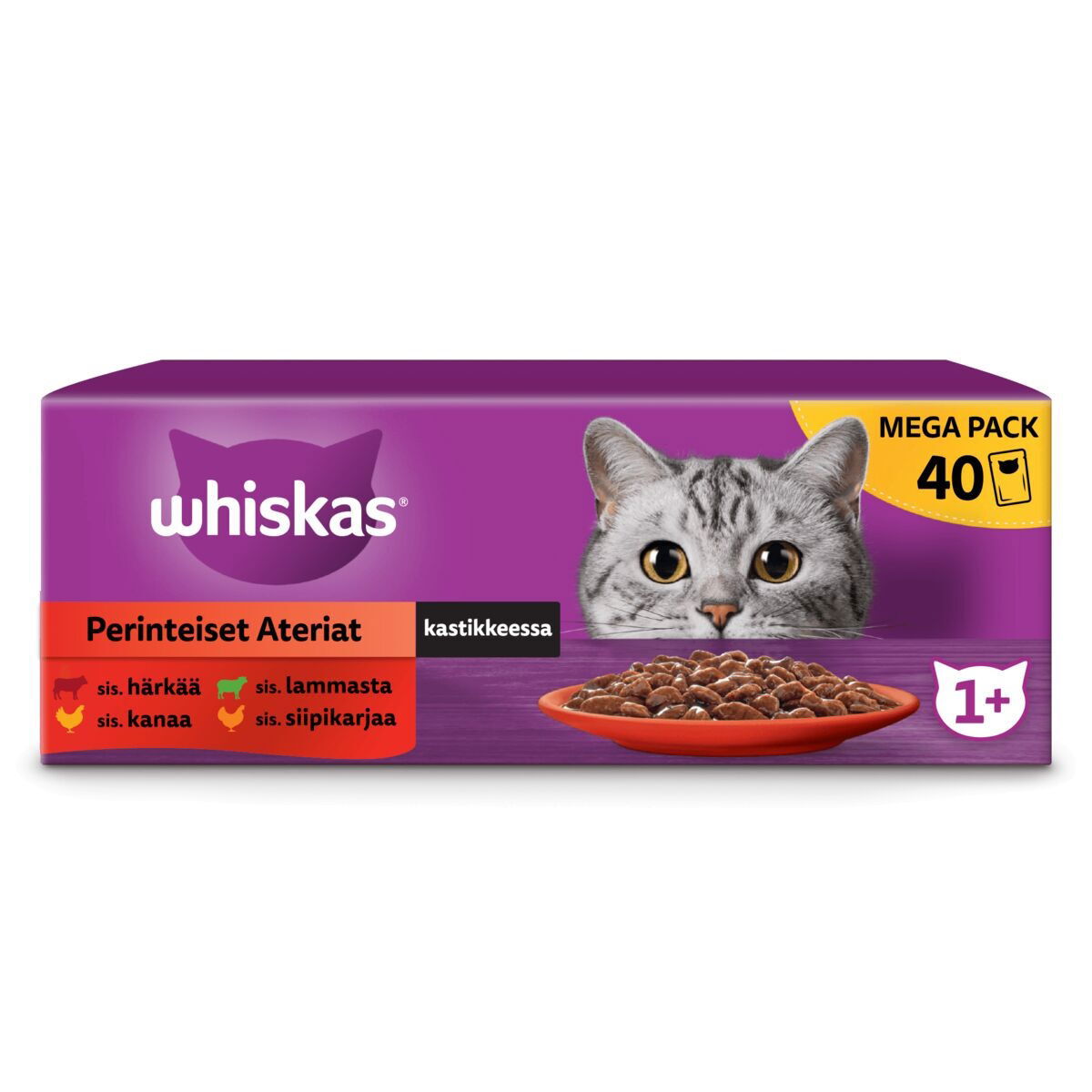 Whiskas 1+ gravy 40×85 g
