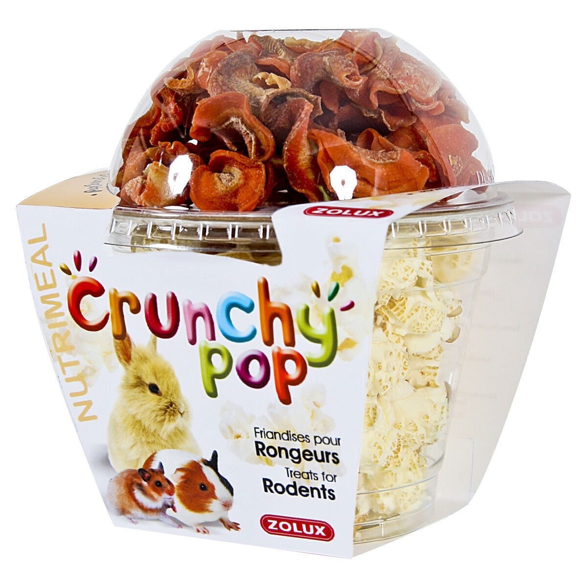 Zolux Crunchy cup porkkana & popcorn 200 g